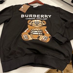 Burberry Bear motif crew sweatshirt NWT!